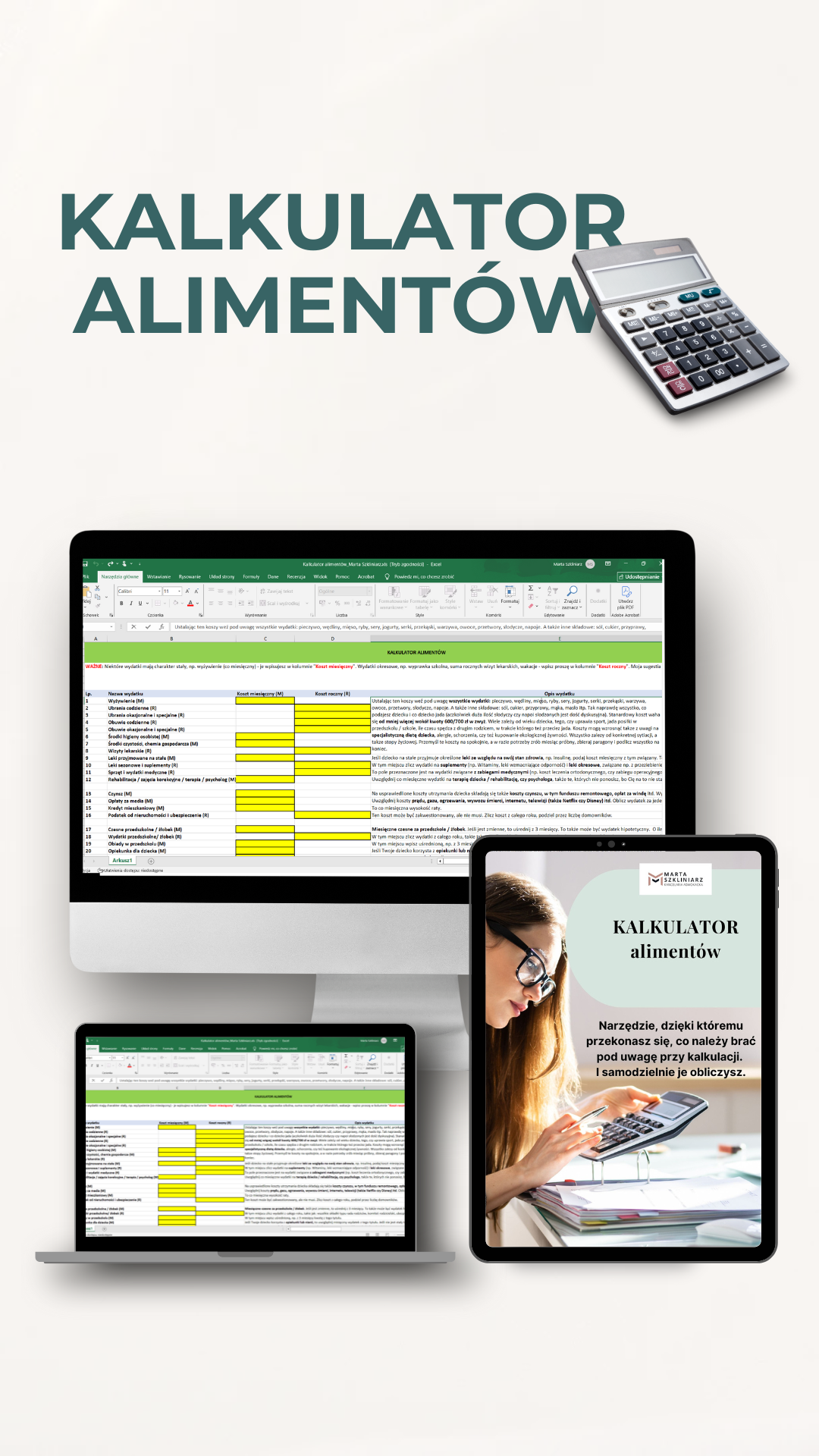 Modern Neutral Digital Product Computer Mockup Promotional Instagram Post (Twoja relacja) (2) Przepis na mądry rozwód od A do Z