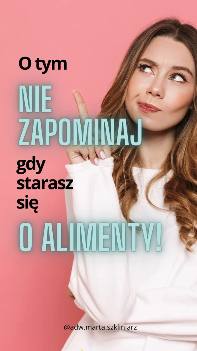 5 rzeczy, które mogą zmienić wysokość alimentów ⬇️

🔸 1. Wydatki „niewidoczne gołym okiem” np. rehabilitacja, psycholog, logopeda, okulary itp.

To nie „luksusy” – to realne i usprawiedliwione potrzeby dziecka. I sąd bierze je pod uwagę. O ile je jasno wskażesz i wyliczysz✨

🔸 2. Wkład własny w opiekę, czyli Twoja praca na rzecz dziecka.

Wiele kobiet nie mówi, ile czasu poświęca dziecku  na– odbieranie z przedszkola, choroby, przygotowywanie posiłków, organizowanie życia codziennego.

A im więcej bierzesz na siebie, tym więcej finansowo powinien dać drugi rodzic✨

🔸 3. Własne ograniczenia zarobkowe.

Jeśli pracujesz w niepełnym wymiarze, bo dziecko często choruje – to nie „Twoja wina”.

To realne ograniczenie Twoich możliwości zarobkowych – i sąd powinien to wiedzieć. Inaczej będzie zakładał, że możesz zarabiać więcej.

🔸 4. Potrzeby dziecka, których dziś nie realizujesz, ale są zasadne i konieczne.

Np. wakacje, leczenie prywatne, turnusy rehabilitacyjne – wiele mam ich nie uwzględnia, gdy ich na nie stać. A przecież to nie znaczy, że dziecko tego nie potrzebuje✨

➡️ To tzw. roszczenia hipotetyczne – Sąd może je wziąć pod uwagę, o ile wykażesz ich zasadność.

🔸 5. Dowody, to nie tylko paragony, rachunki.

📌 Dowody to również:
– wyciągi z konta
– korespondencja (np. z przedszkolem)
– oferty zajęć i kursów
– zaświadczenia lekarskie itp.

Każdy dowód, który potwierdza Twoje wydatki, potrzeby dziecka albo zakres Twojej opieki – może działać na Twoją korzyść✨

📌 A jeśli nie chcesz o niczym zapomnieć i chcesz się dobrze przygotować – skorzystaj z mojego Kalkulatora Alimentów.

🧾 Znajdziesz tu:

📍 podział na kategorie wydatków
📍 sugestie, o czym często się zapomina
📍 podsumowanie z gotową kwotą

💪 Stworzony z myślą o kobietach, które chcą działać, nie błądzić.

Napisz 👉5 a ja wyślę Ci link. To tylko 59 zł, dzięki którym możesz zyskać znaczenie więcej💪

#alimenty #alimentynadzieci #kalkulatoralimentów
#rozwód #dzieci #dziecko #rodzina #rozstanie #relacje #relacjedamskomęskie #kobietapo30 #kobietapo40 #kobietykobietom #prawakobiet #sukces #spokój #kobietaniezależna #świadomakobieta #silnakobieta #siłajeskobietą #szczęśliwakobieta #pieniądze autopromocja