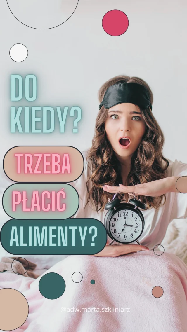 🔍 Do kiedy trzeba płacić alimenty?

Zanim przestaniesz – ZATRZYMAJ SIĘ! ⚠️ Bo to może Cię sporo kosztować… 💸nie tylko pieniędzy, ale i niepotrzebnych nerwów.

Wbrew temu, co często słyszysz, obowiązek alimentacyjny w Polsce NIE KOŃCZY SIĘ AUTOMATYCZNIE z dniem 18. urodzin dziecka. ❌ To nie jest tak, że osiągnęło pełnoletność = „już z głowy”.

📌 Prawo mówi jasno: alimenty płaci się tak długo, jak dziecko nie jest w stanie samodzielnie się utrzymać.

Czyli… nawet jeśli ma 20, 23 czy 26 lat – a wciąż studiuje, nie ma stałych dochodów i nie jest w pełni niezależne finansowo – rodzic dalej powinien płacić alimenty.

To może być zaskoczenie 😳, ale sąd bierze pod uwagę realną sytuację życiową dziecka – nie tylko PESEL.

⚖️ A teraz uwaga:
Jeśli masz wyrok alimentacyjny (np. z rozwodu lub osobnego postępowania), to on obowiązuje aż do momentu, kiedy oficjalnie go nie uchylisz.

➡️ NIE wygasa „sam z siebie”.
➡️ Sąd NIE określa w nim daty końcowej.
➡️ Nawet jeśli dziecko się usamodzielniło – to Ty musisz to udowodnić i złożyć wniosek o uchylenie obowiązku alimentacyjnego. Jeśli nie możecie się dogadać miedzy sobą w mediacji. 

❗ Nie zrobisz tego? Alimenty „wiszą” nadal – a zaległości rosną. I to z odsetkami. Czasem przez miesiące, a nawet… lata. 😱

🎯 Chcesz wiedzieć, czy nadal musisz płacić?
🎯 A może Twój były partner przestał przelewać alimenty bez decyzji sądu?
🎯 Albo nie wiesz, czy możesz domagać się ich dłużej – bo dziecko nadal nie zarabia?

💬 Napisz do mnie.
Pomogę Ci to wszystko przeanalizować, zrozumieć i – jeśli trzeba – działać.
Bez stresu, bez niedomówień, z troską o Twoją sytuację prawną i finansową. ⚖️❤️

📩 Znajdziesz mnie na IG: @adw.marta.szkliniarz
👉 Masz pytanie? Śmiało – jestem tu po to, żeby Ci pomóc.

#alimenty #alimentynadzieci #kalkulatoralimentów
#rozwód #dzieci #dziecko #rodzina #rozstanie #relacje #relacjedamskomęskie #kobietapo30 #kobietapo40 #kobietykobietom #prawakobiet #sukces #spokój #kobietaniezależna #dlakobiet #świadomakobieta #silnakobieta #siłajeskobietą #szczęśliwakobieta #pieniadze #pieniądze #planowanie #wiedza #wartowiedzieć